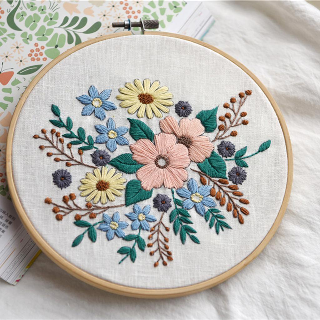 Handmade Cross Stitch Kit DIY Embroidery Sewing Tools Starter for Adult Beginner