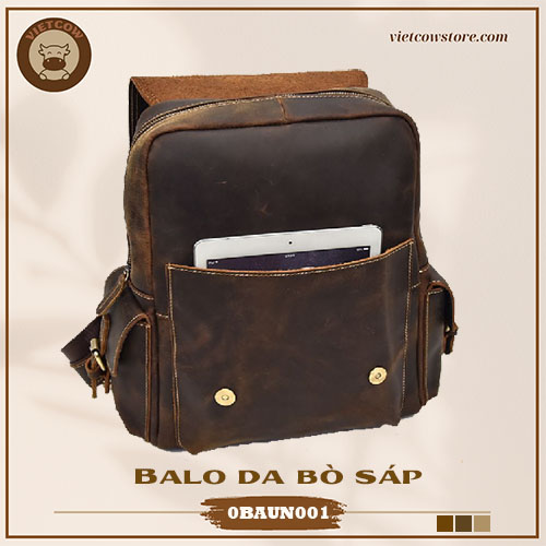 Balo Thời Trang Da Bò Sáp VietCow_0BAUN001.3