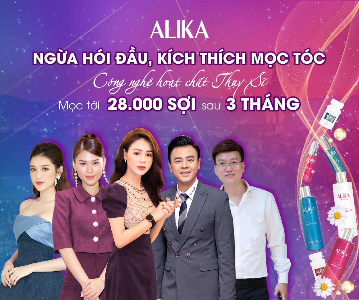 Hình ảnh [Hiệu quả 100%] Combo set dầu gội, tinh chất Alika for Women kích thích mọc tóc, chắc khỏe