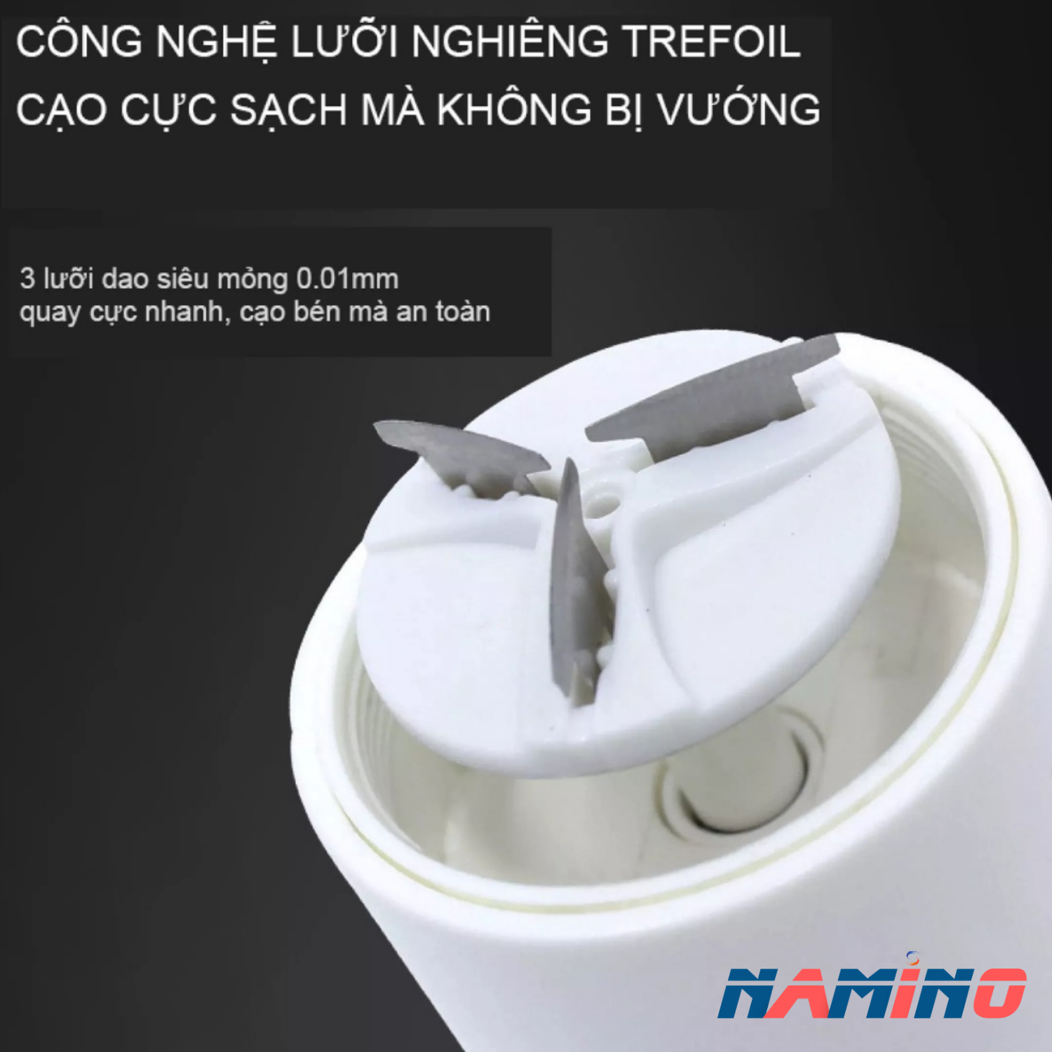 Máy cạo râu mini không dây sạc pin, chống trầy , chống nước tuyệt đối - Tiêu chuẩn Nhật Bản