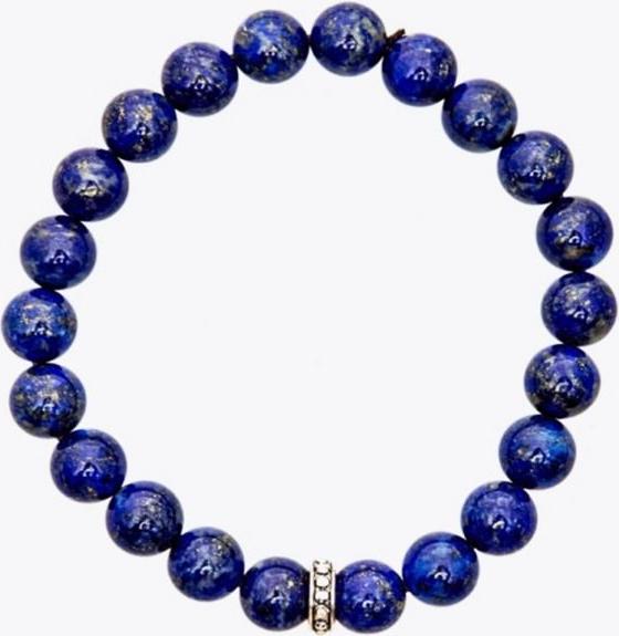 Vòng Tay Đá Lapis Lazuli Charm Bạc Thái - Thủy Mộc