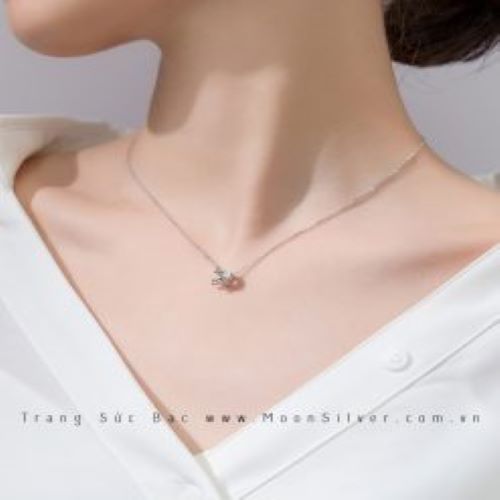 Dây chuyền bạc vương miện xi vàng