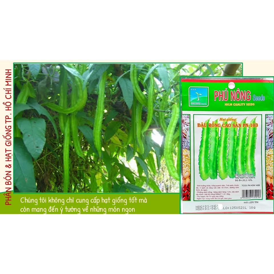 Hạt Giống Đậu Rồng Cao Sản Giòn, Ngọt 10gr - Phú Nông Seeds - Shop Phân Bón và Hạt Giống