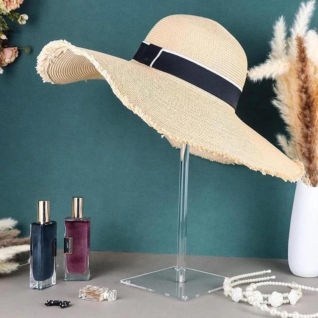 10 màu sắc, Kệ/giá đỡ Mica trưng bày Mũ Nón, tóc giả, nước hoa, móc treo đồ để bàn