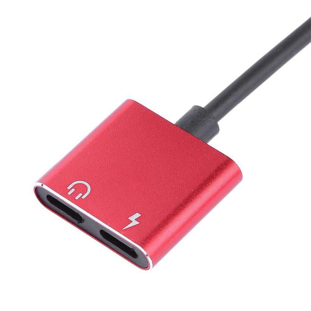 2 in 1 Headphones Adapter Audio Charging Splitter Cable for iPhone iPad