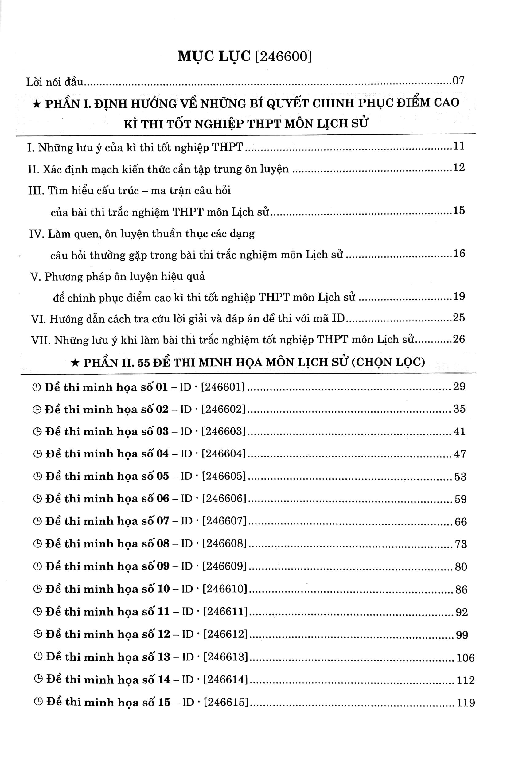 55 Đề Thi Minh Họa Môn Lịch Sử (Chọn Lọc) (Tái Bản)