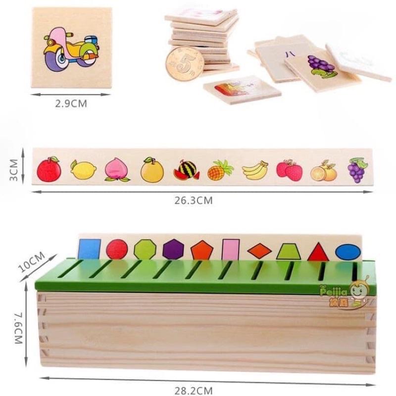 Đồ chơi thả hình theo nhiều chủ đề cho bé - đồ chơi gỗ thông minh