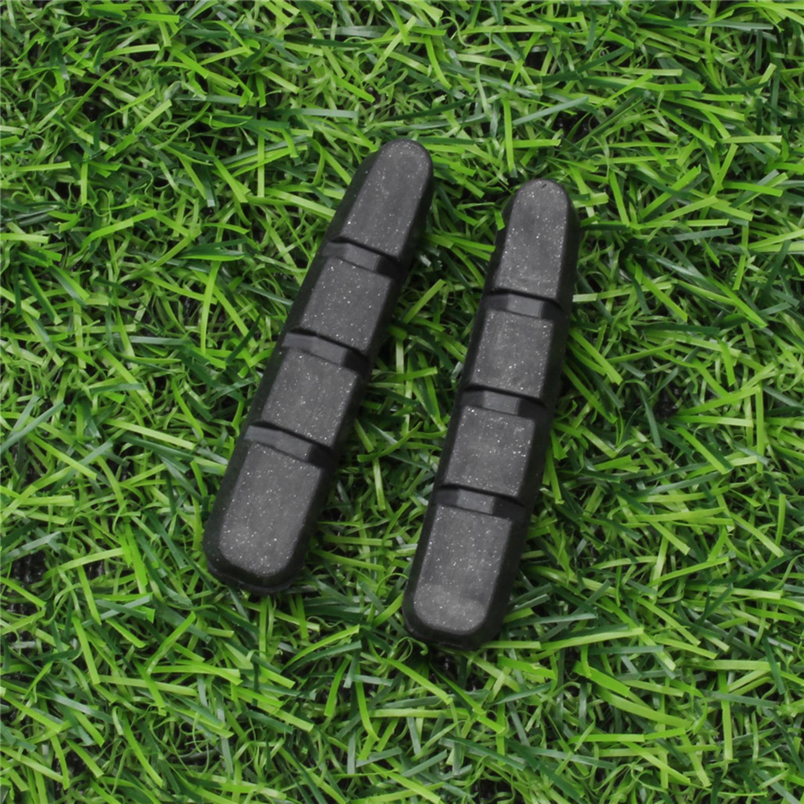 1 Pair V Bike Brake Pads Blocks, Road Mountain Bicycle V-Brake Blocks Shoes Road Bike Mountain Bike Bicycle Brake Pads for Shimano C Clamp