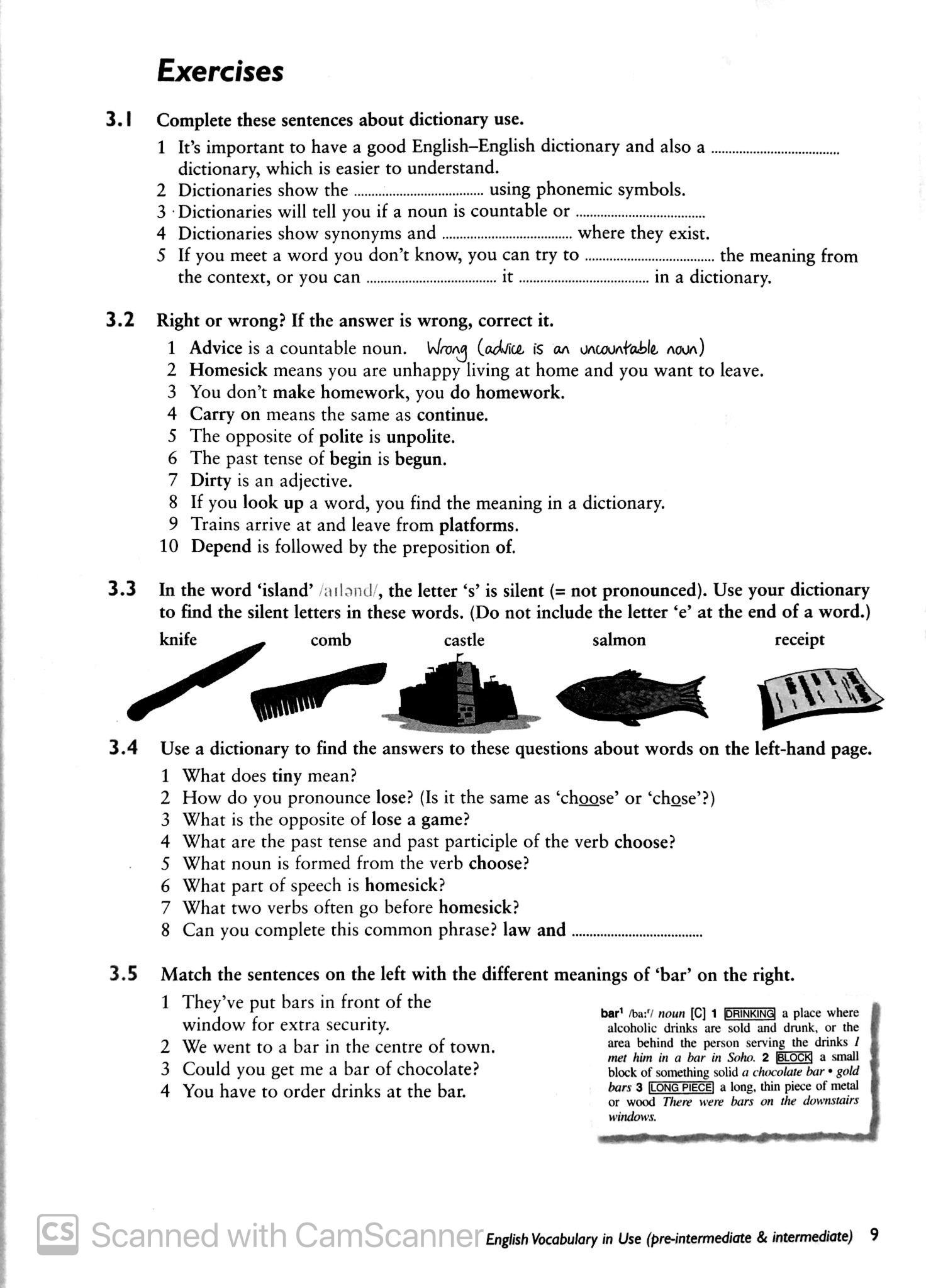 English Vocabulary In Use - Pre-intermediate & Intermediate