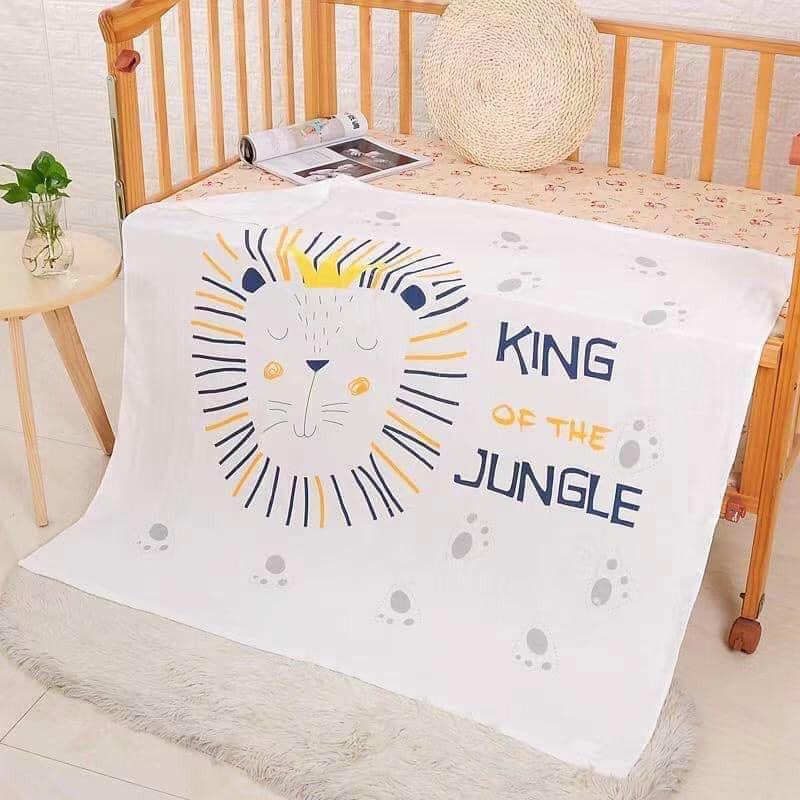 Chăn lụa Cotton cho bé - Hàng Loại 1 - Size 1m2 - Đa chức năng