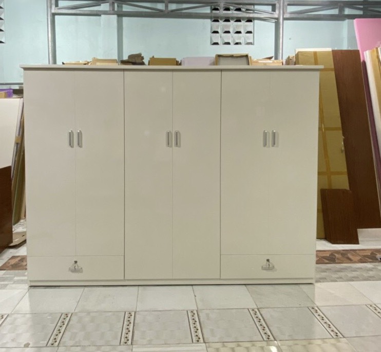 Tủ quần áo nhựa 5 cánh mix hộc như hình tùy chọn mẫu ĐV Juno sofa 244 x 185 x 47 cm nhiều màu lựa chọn