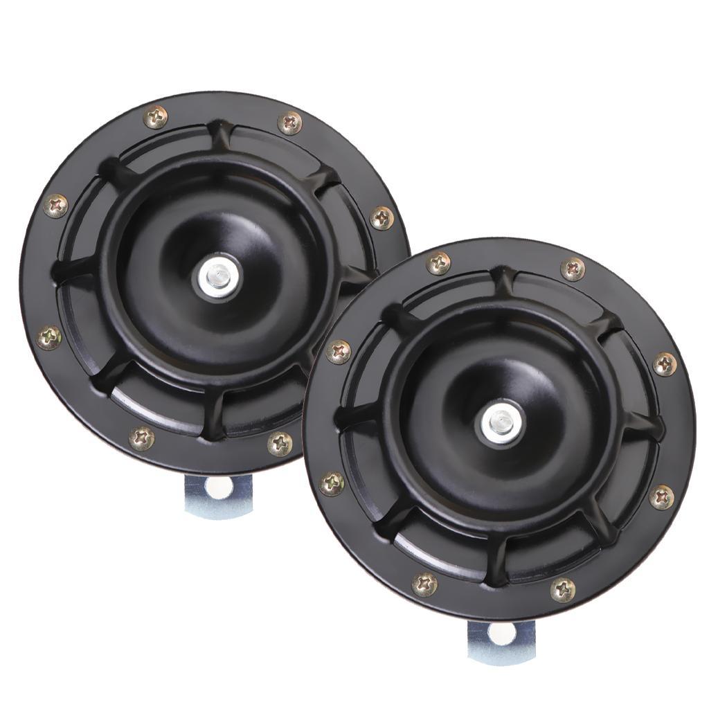 2 Pieces 12V Auto High Bass Basin Type Loudspeaker Signal Alarm