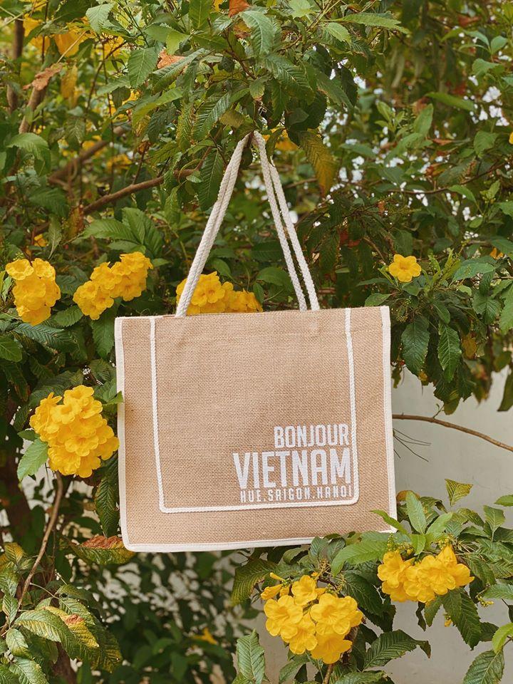 Túi vải đay Bonjour Vietnam