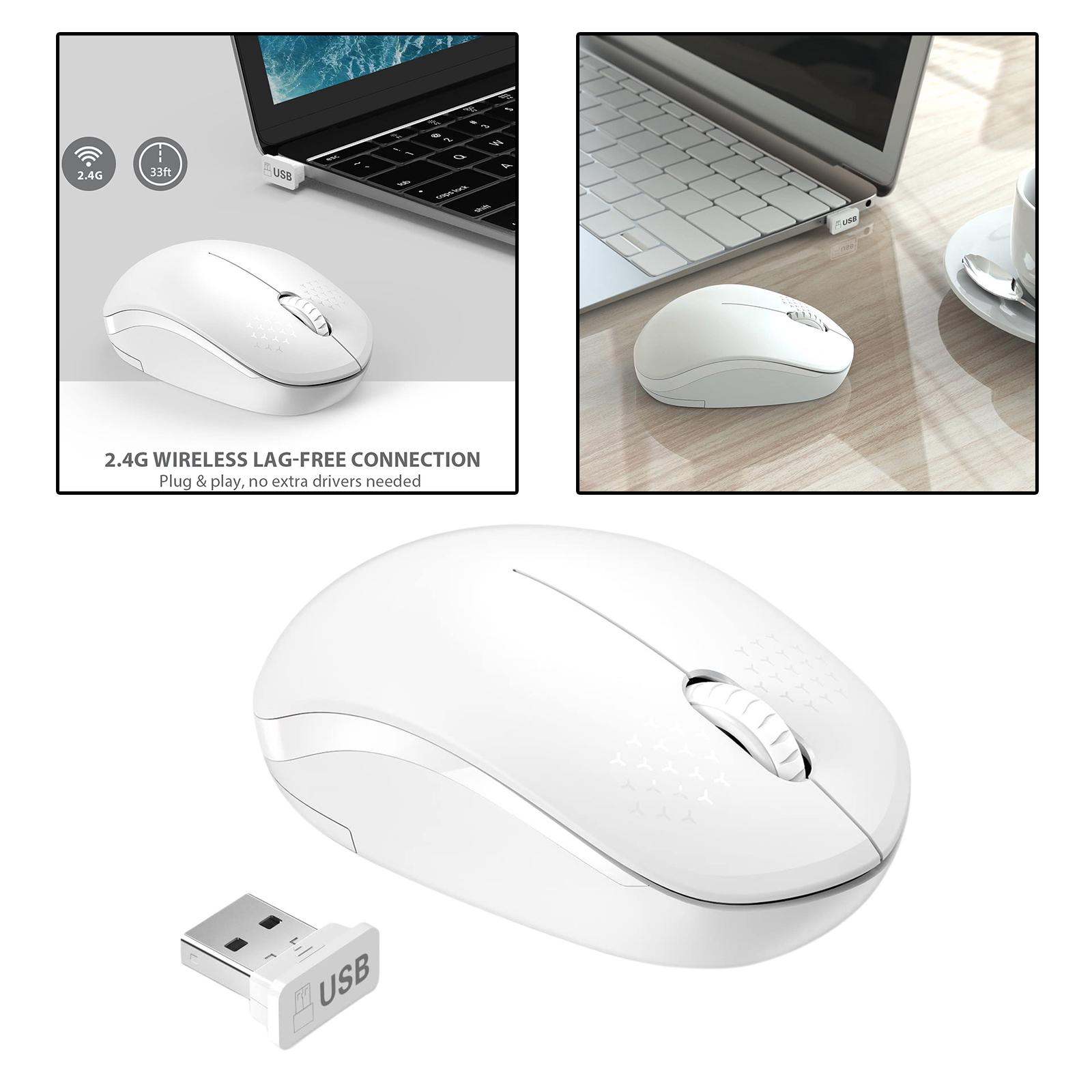 2.4G Wireless Mouse Mice with USB Receiver for PC Computer Tablet Laptop Portable & Compact Size