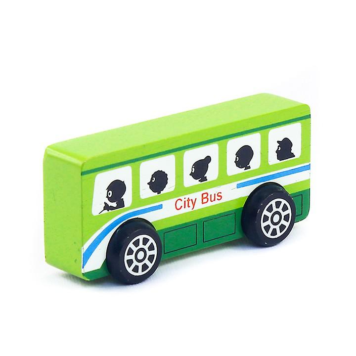 Đồ chơi gỗ Xe buýt | Winwintoys 66282 | Phát triển trí tưởng tượng và vận động | Đạt tiêu chuẩn CE và TCVN