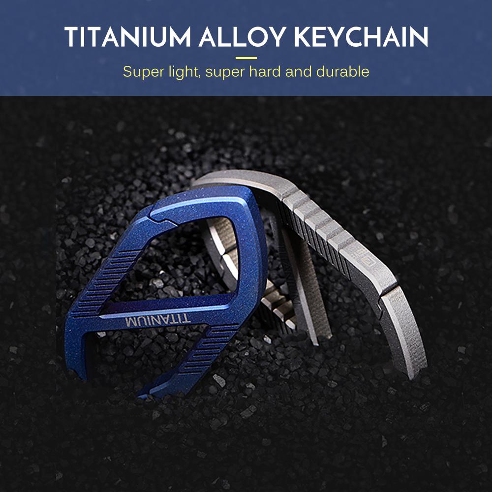 Móc chìa khóa hợp kim titan siêu nhẹ Carabiner