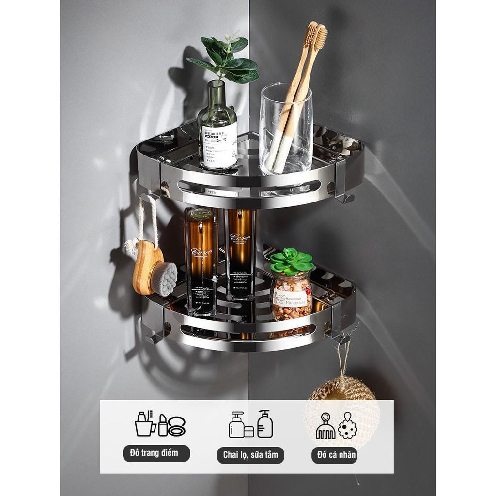 Kệ Góc Phòng Tắm Loại Inox Cao Cấp 304 Cực Kì Sang Trọng- Pt03 - Free Ship Toàn Quốc