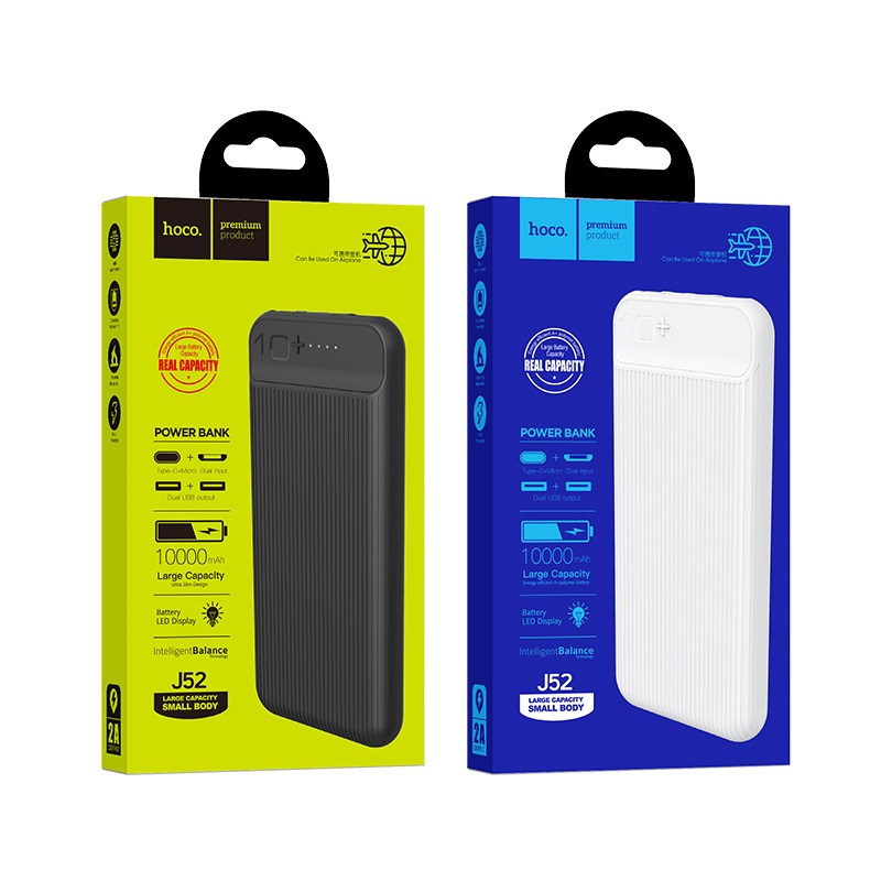 Pin Dự Phòng Hoco J52 - Dung Lượng Pin 10000mAh - Hàng Chính Hãng