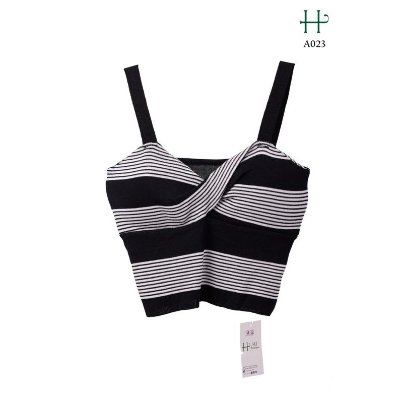 Áo thun 2 dây sexy điệu đà -A23 - Xanh