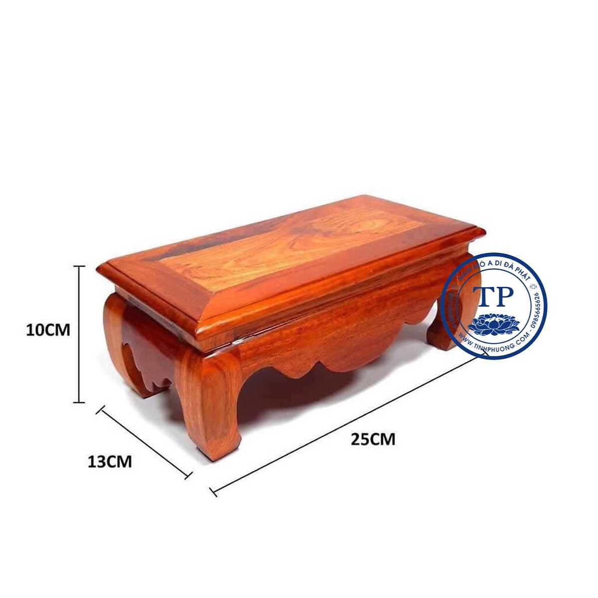 Đế gỗ hương, Kê cao khung ảnh thờ, kê bài vị, kê tượng Phật ( sản phẩm cho nhiều kích thước) TM121125
