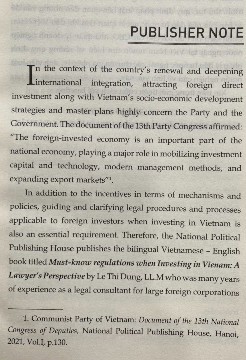Góc nhìn luật sư Những quy định cần biết khi đầu tư vào Việt Nam