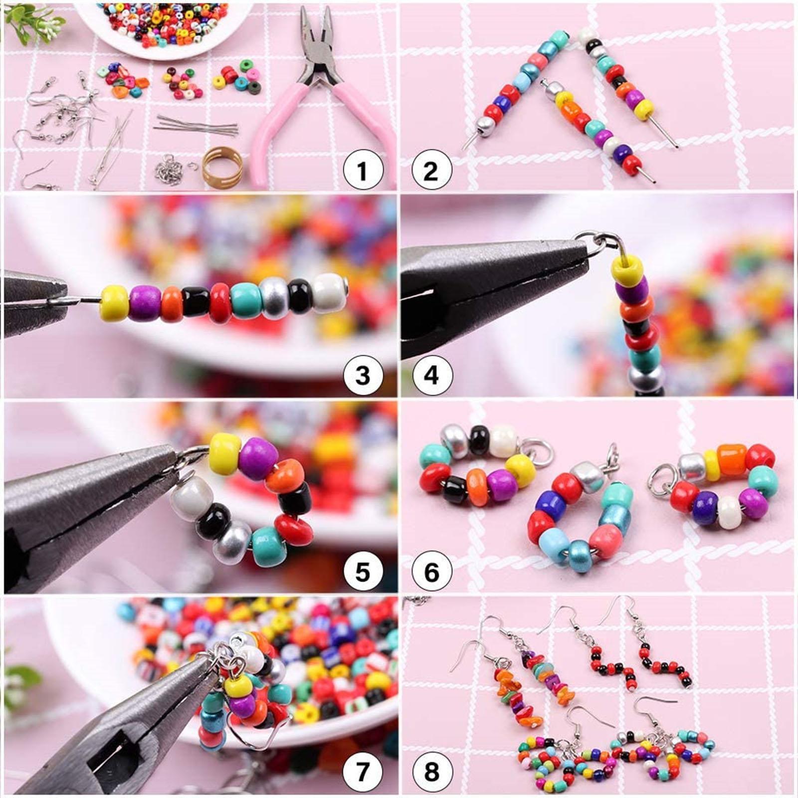 Glass Seed Beads Assorted Small Beads for Jewelry Making Kit Art and Craft Bracelets