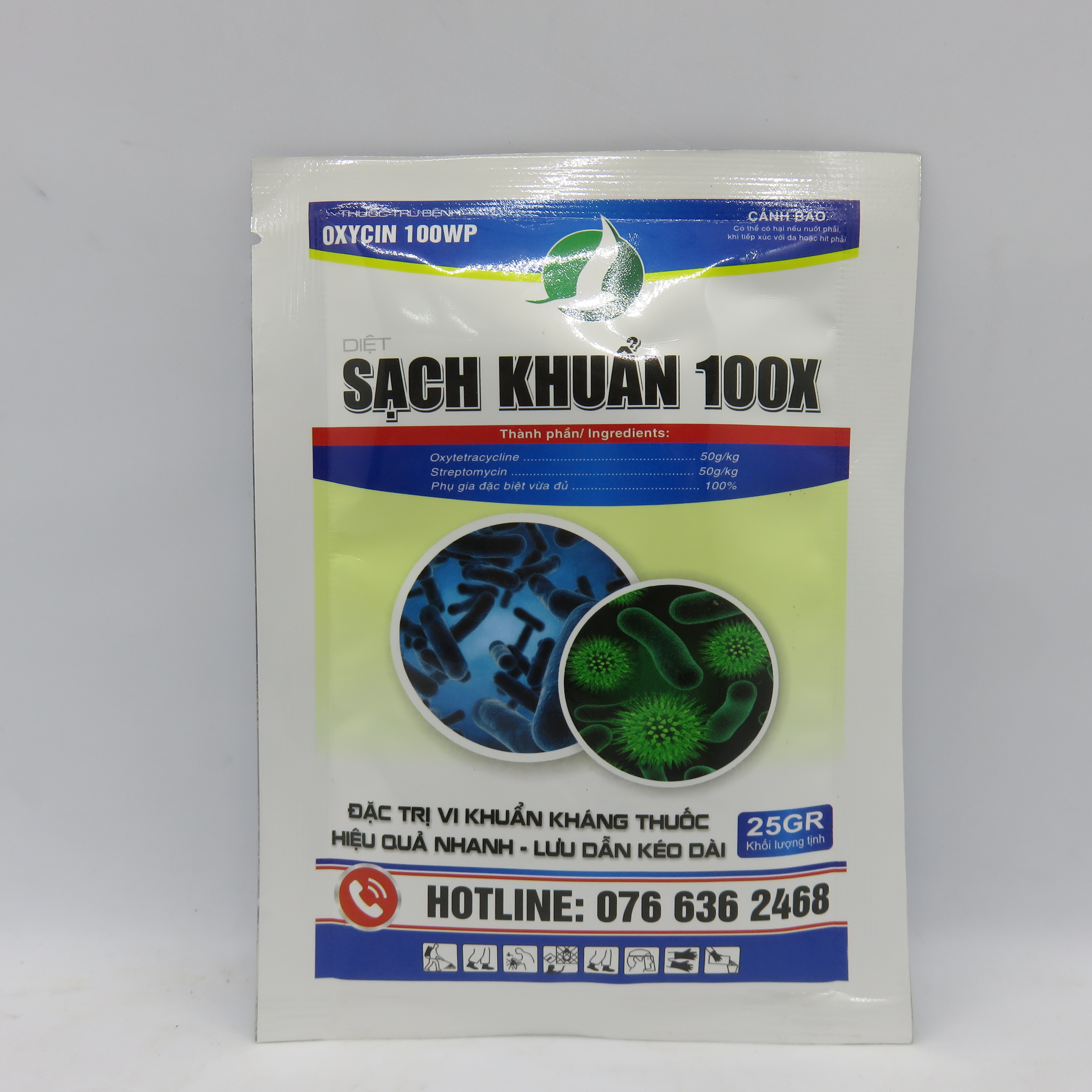 SẠCH KHUẨN 25 gram - HIỆU QUẢ TỨC THÌ/KHÔNG LO VI KHUẨN DÙNG CHO MỌI CÂY TRỒNG