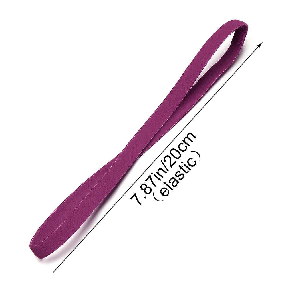 Băng yoga bằng đầu áo đàn hồi chống trượt cho phụ nữ đàn ông chạy tập thể dục thể thao bóng đá kéo dài dây đeo màu Color: rose red