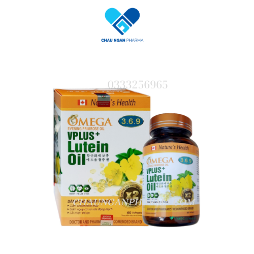 OMEGA 3,6,9 Evening Primrose oil Vplus+ Lutein Hộp 60 viên