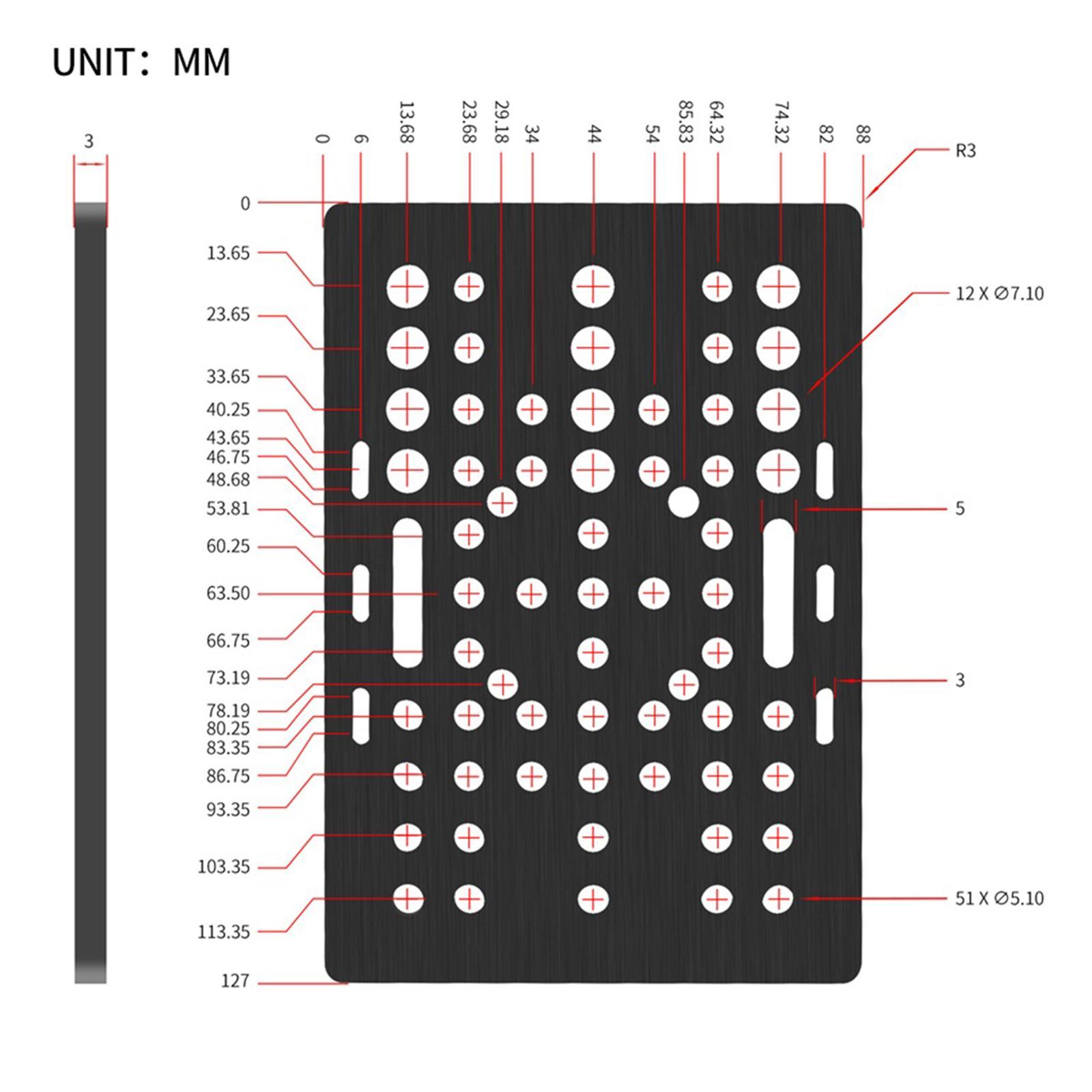 Aluminium v Gantry Plate Set 3D Printer Parts with v Solid V Wheel