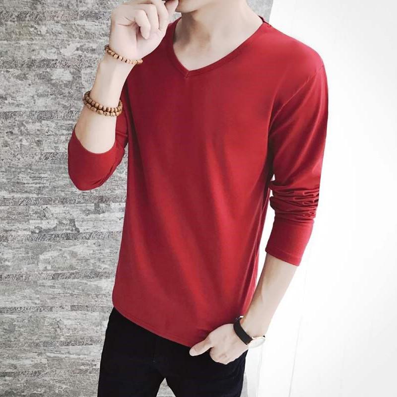 Áo Thun Nam Dài Tay Cổ Tim Thời Trang Zenkonam MEN TOP 029