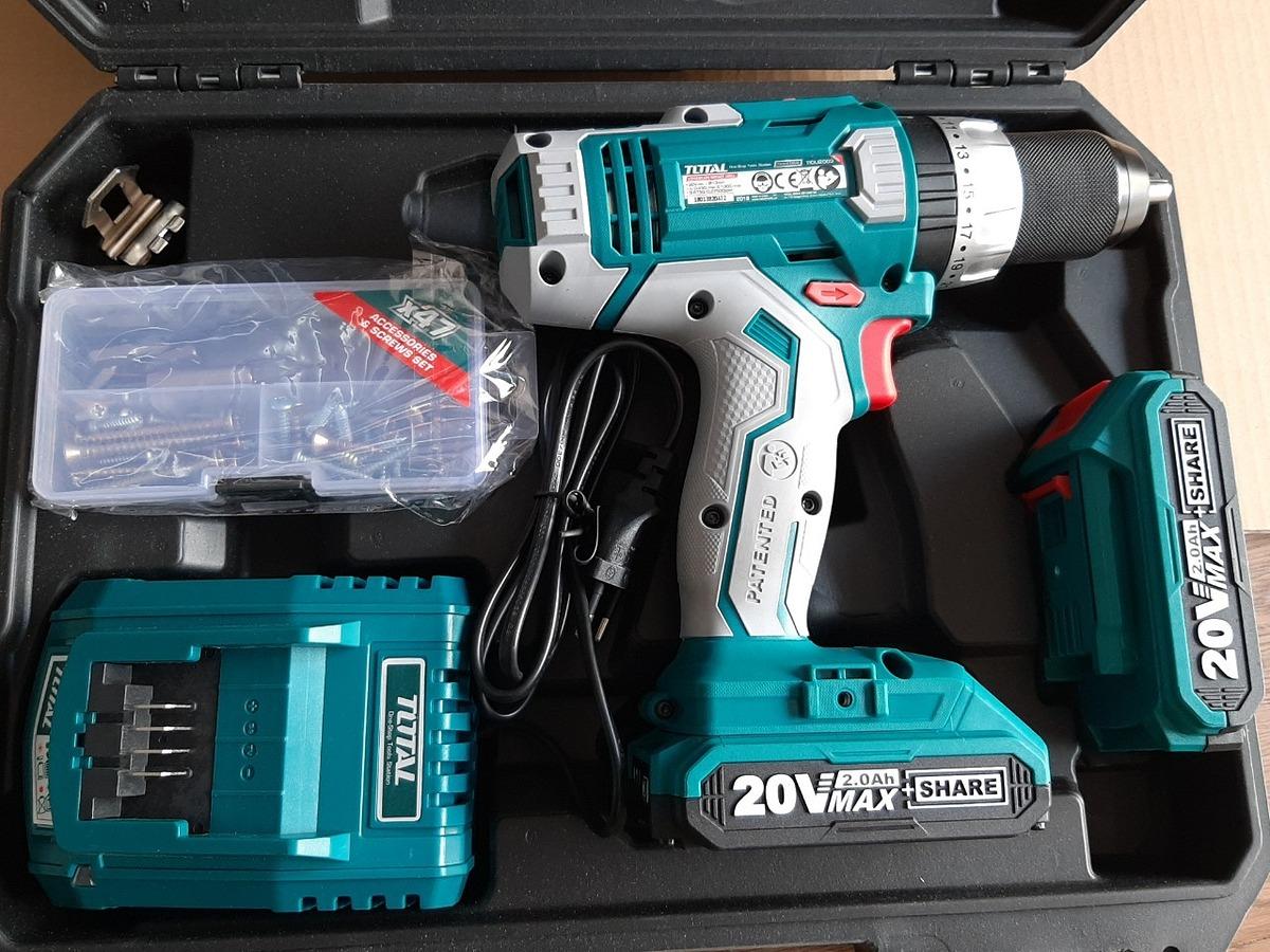 MÁY KHOAN VẶN VÍT DÙNG PIN 20V 47 CHI TIẾT TOTAL TDLI2003 - HÀNG CHÍNH HÃNG