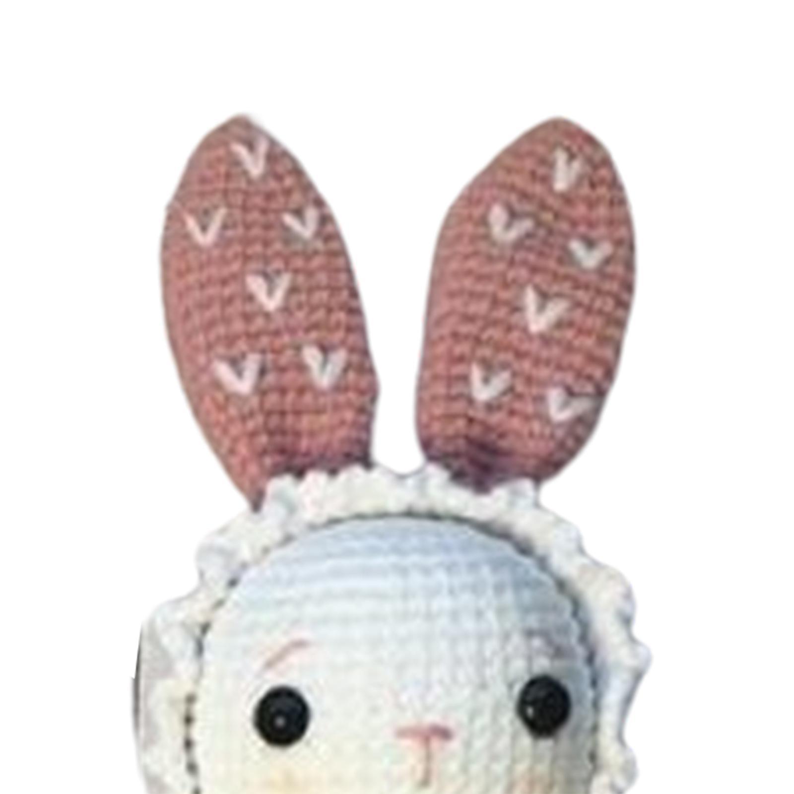 DIY Cartoon Rabbit Doll Crochet   to Make Decoration