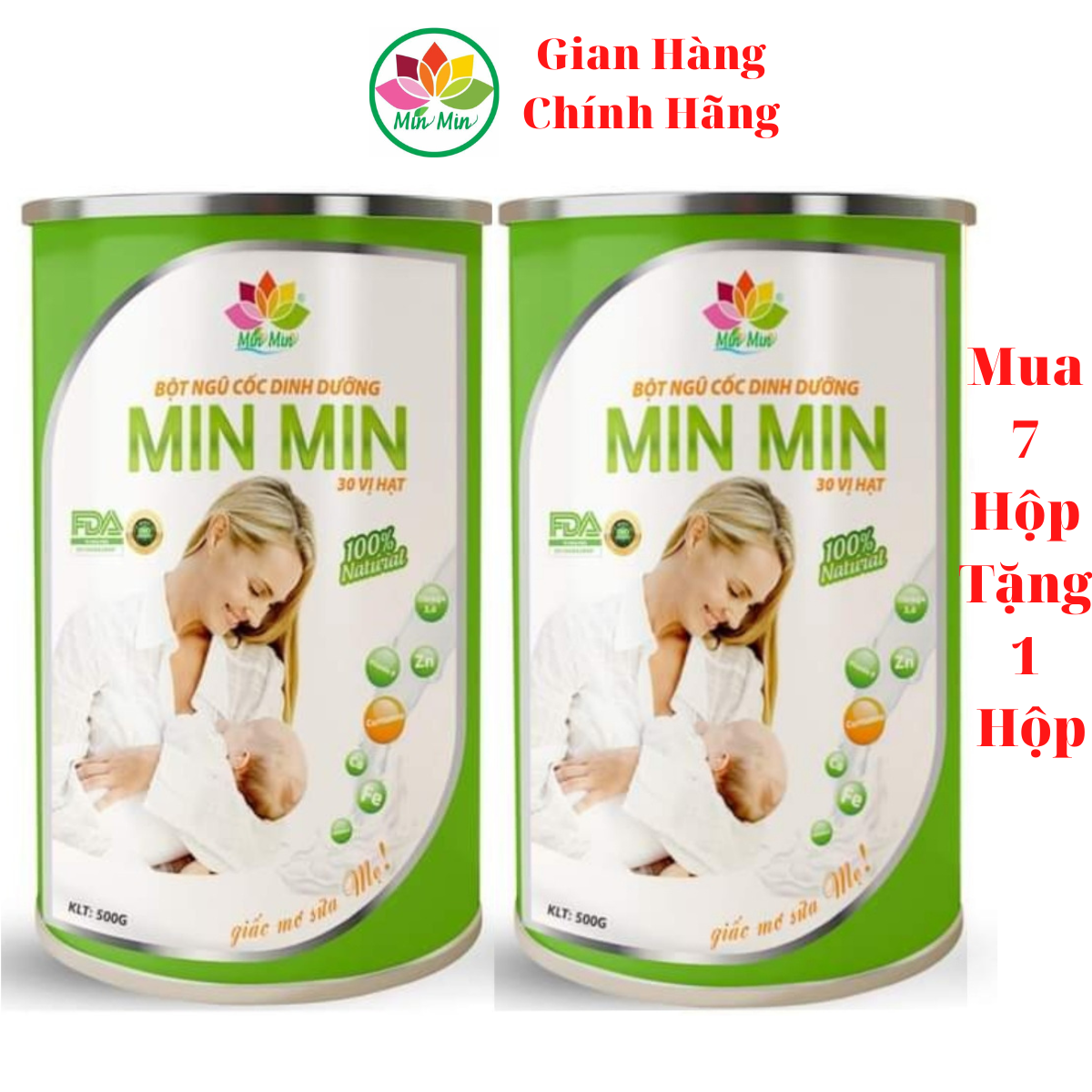 Ngũ Cốc Cao Cấp Lợi Sữa Min Min 30 Hạt _ Chuyên Lợi Sữa và Phụ Hồi Sức Khỏe Sau Sinh