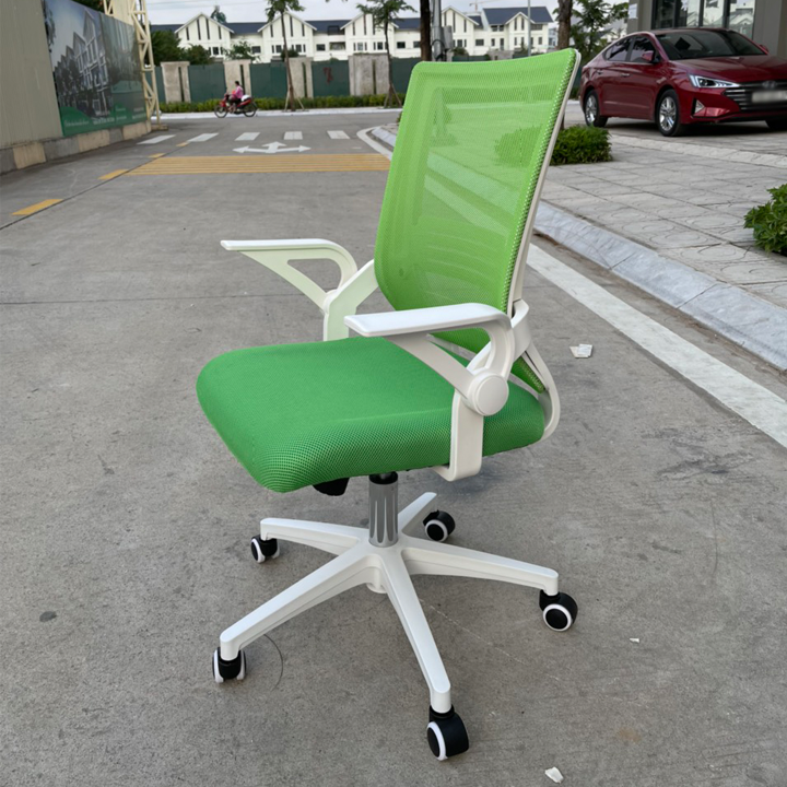 Ghế xoay văn phòng nhiều màu xoay 360 độ hiện đại đa năng - Ghế công thái học lưng lưới chân thép chống gỉ cao cấp GHP063 Giao màu ngẫu nhiên