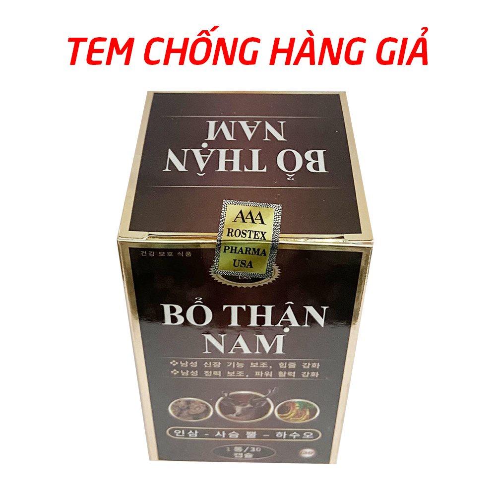 Bổ Thận Nam tăng cường sinh lý nam, bổ thận tráng dương - 30 viên