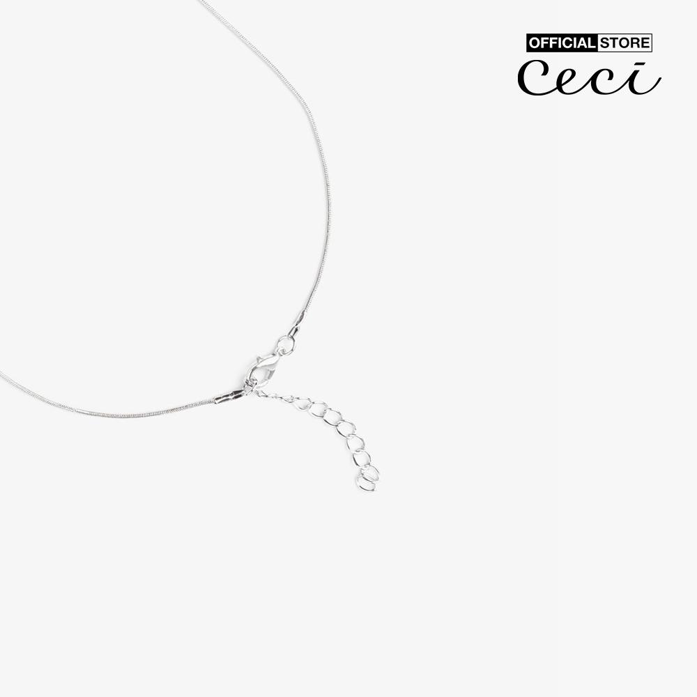 CECI - Dây chuyền nữ sợi mảnh phối mặt hình rắn độc đáo CC4-01000244