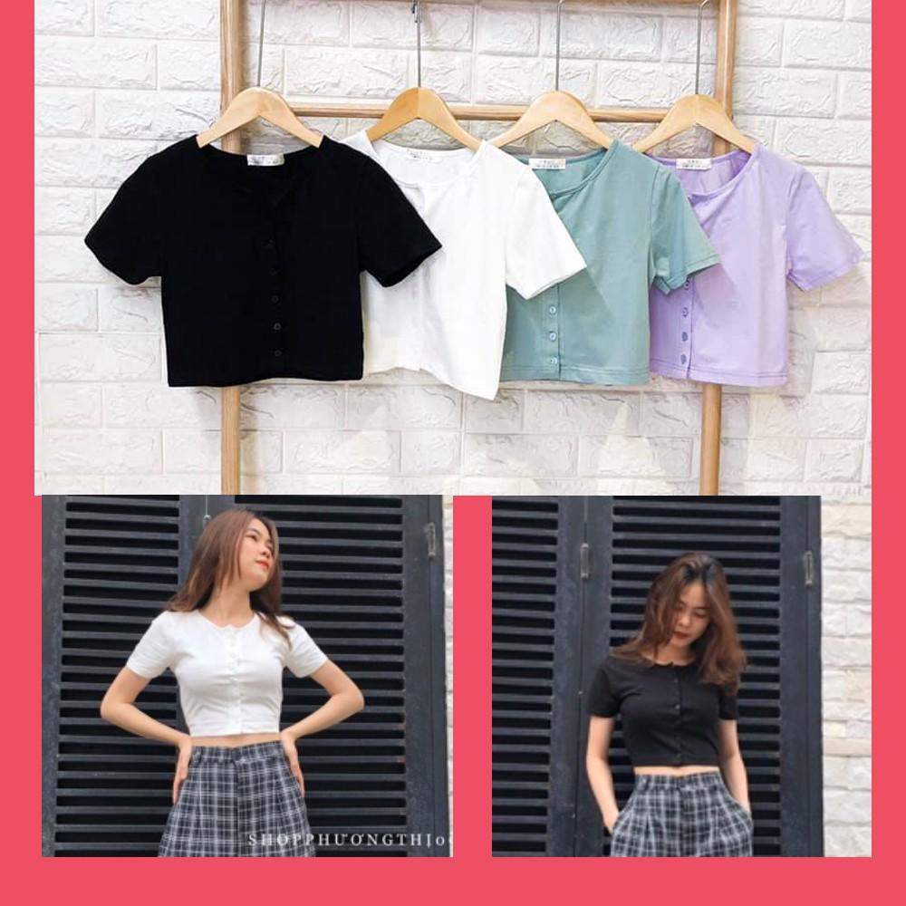 Áo croptop nữ ulzzang BANA dáng ôm (ẢNH THẬT