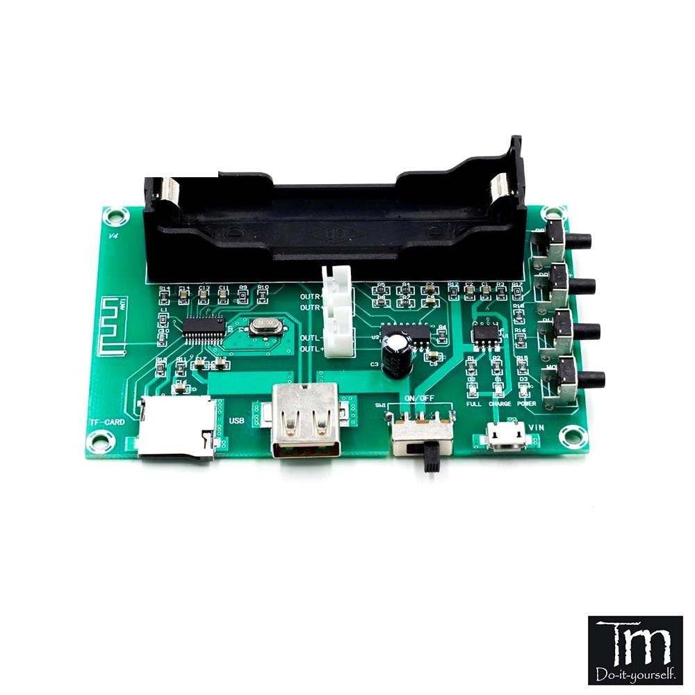 Mạch Loa Bluetooth PAM8403 Tích Hợp Pin 18650 -