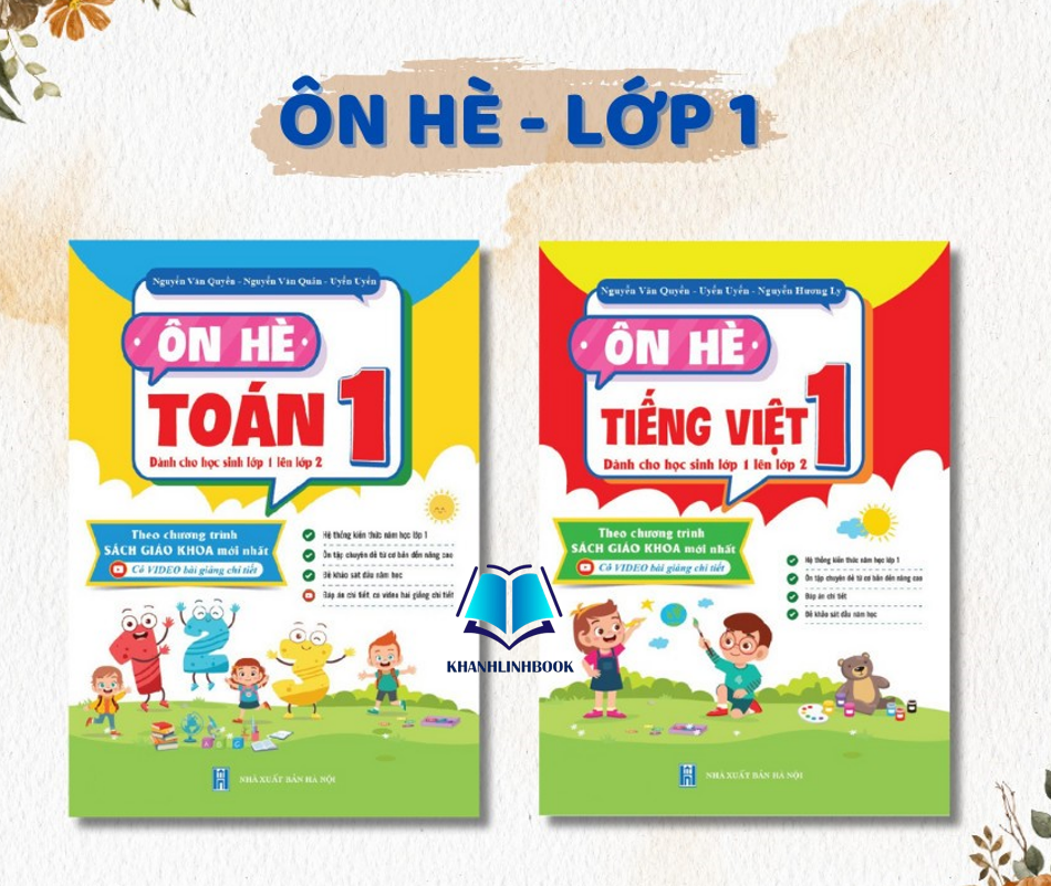 Sách - Combo Ôn Hè Toán Tiếng Việt 1 Dành Cho Học Sinh Lớp 1 Lên Lớp 2 Theo Chương Trình Sách Giáo Khoa Mới Nhất