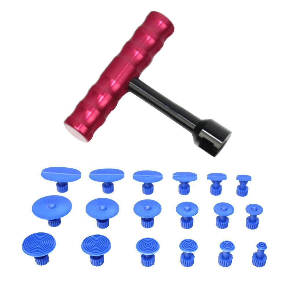 Car Body Paintless T-Bar Dent Repair Hail Puller Lifter Removal Repair Kit