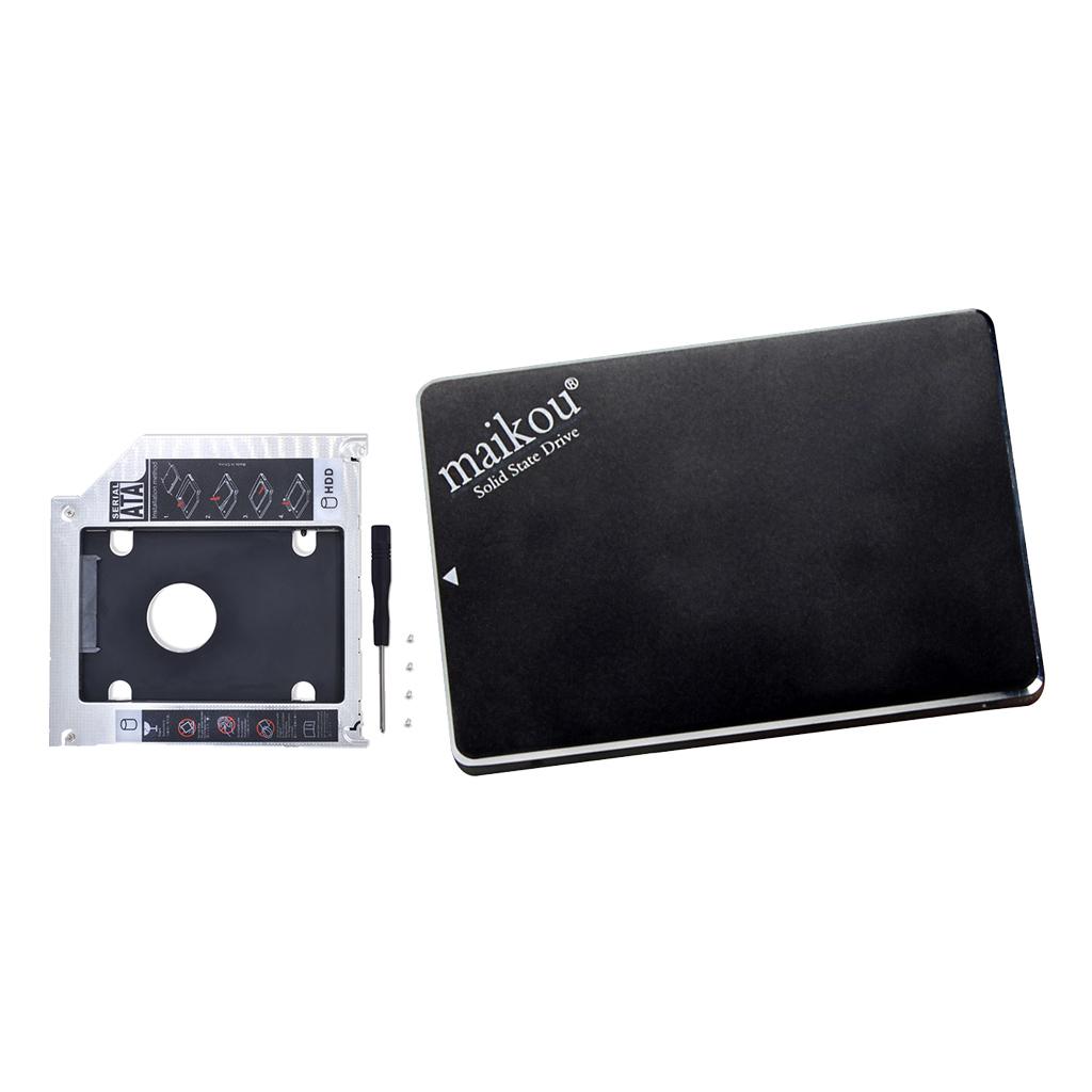 2.5" 120GB SSD Internal Solid State Drive+9.5mm Optical Bay Black