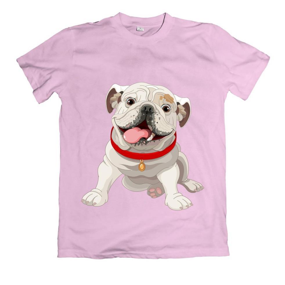 SALE- Áo thun in hình chó bull dog