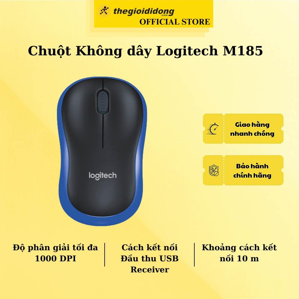 Chuột Không dây Logitech M185 - Hàng Chính Hãng