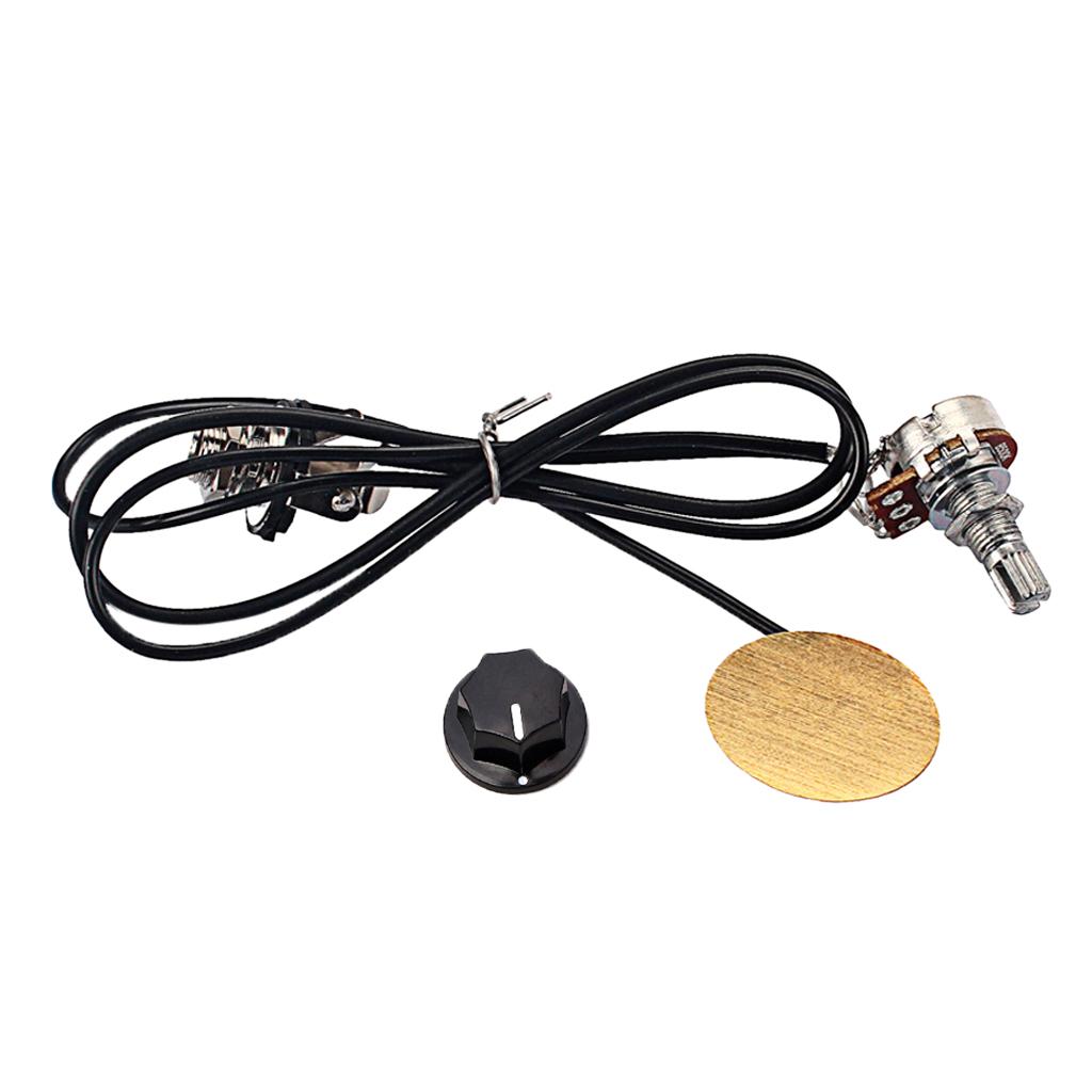 6.35mm Piezo Transducer Pickup for Acoustic Folk Guitar Replacement Parts