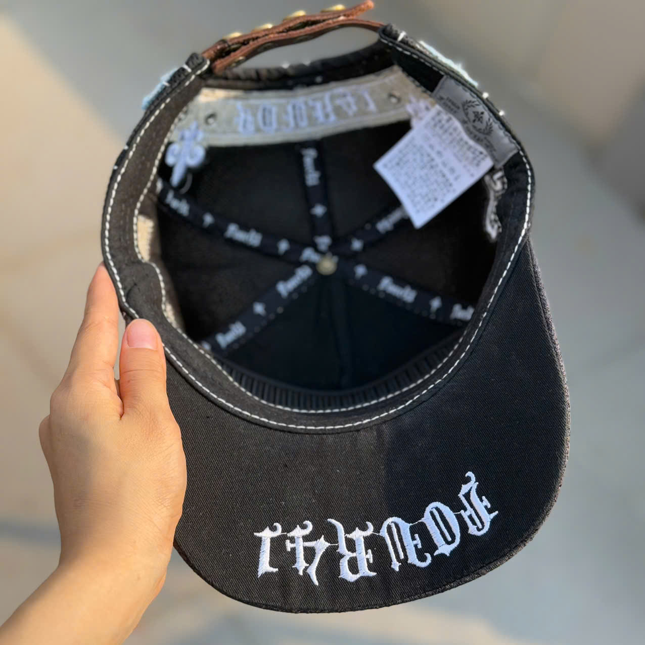 Nón kết, mũ lưỡi trai ÔNG ĐỊA TRUE RELIGION vải jeans form chuẩn siêu đẹp (Ảnh thật)