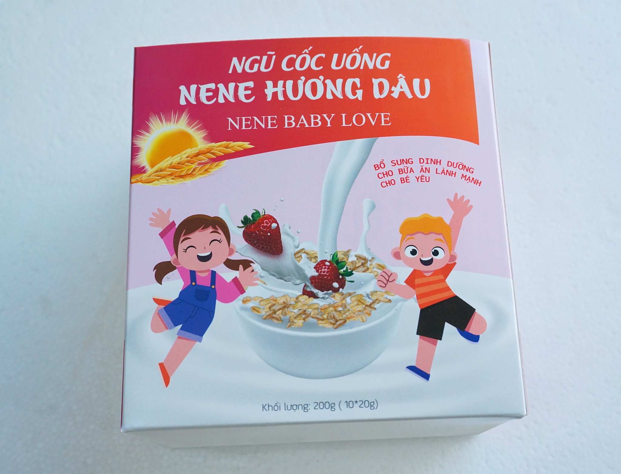 Ngũ Cốc Long Giang -Ngũ Cốc Uống Nene Hương Dâu