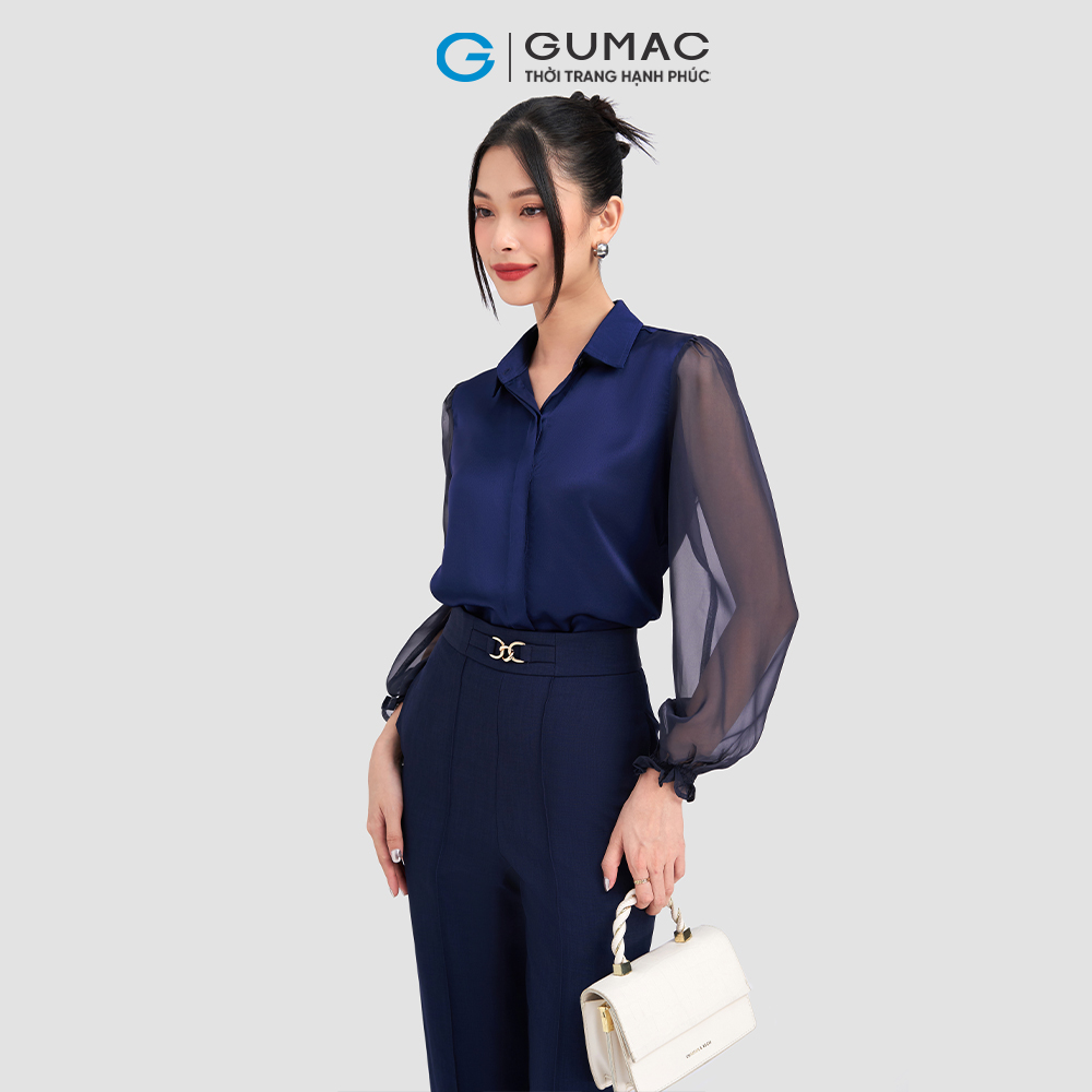 Áo sơ mi tay phối GUMAC AD03040