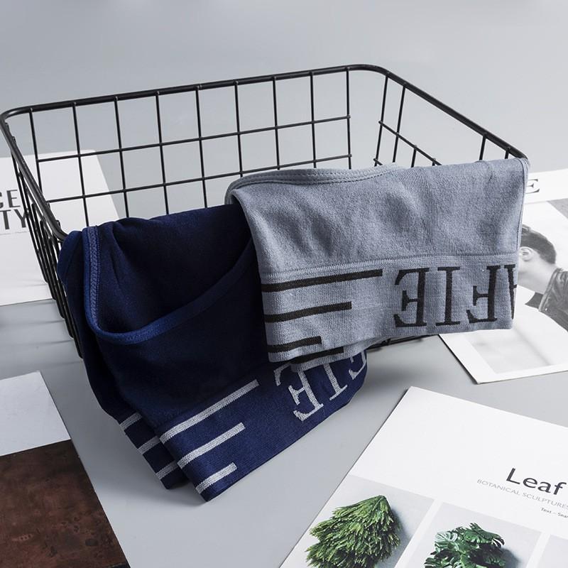 Bộ 4 quần lót nam Munafie hàng dệt kim cao cấp (Có túi zip) - Quần sịp tam giác