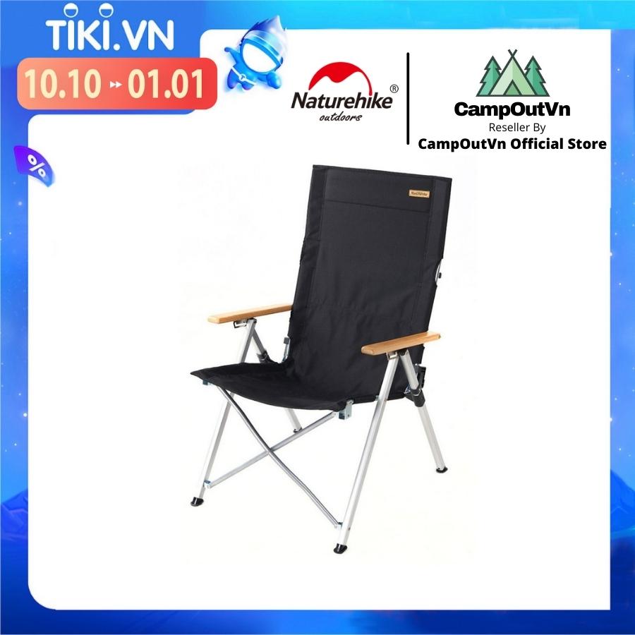 Ghế cắm trại Naturehike lưng tựa 3 chế độ ngã chắc chắn NH17T003Y du lịch dã ngoại gấp gọn vải thoáng khí A031